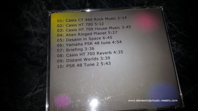 An image of the back of my first CD