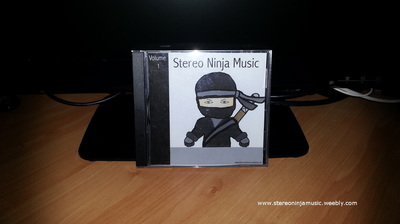 An image of the front of the Stereo Ninja Music Volume 1 CD