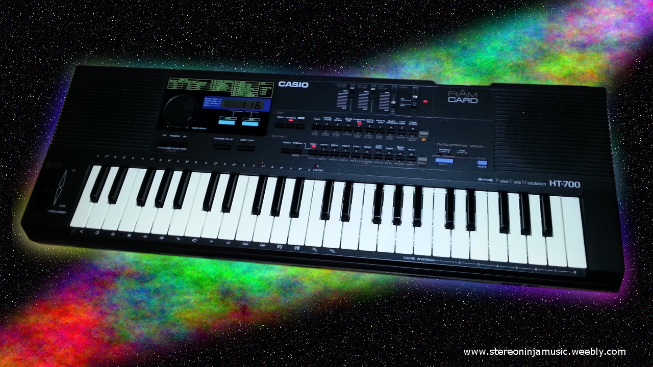 A CGI image of the Casio HT-700 in space