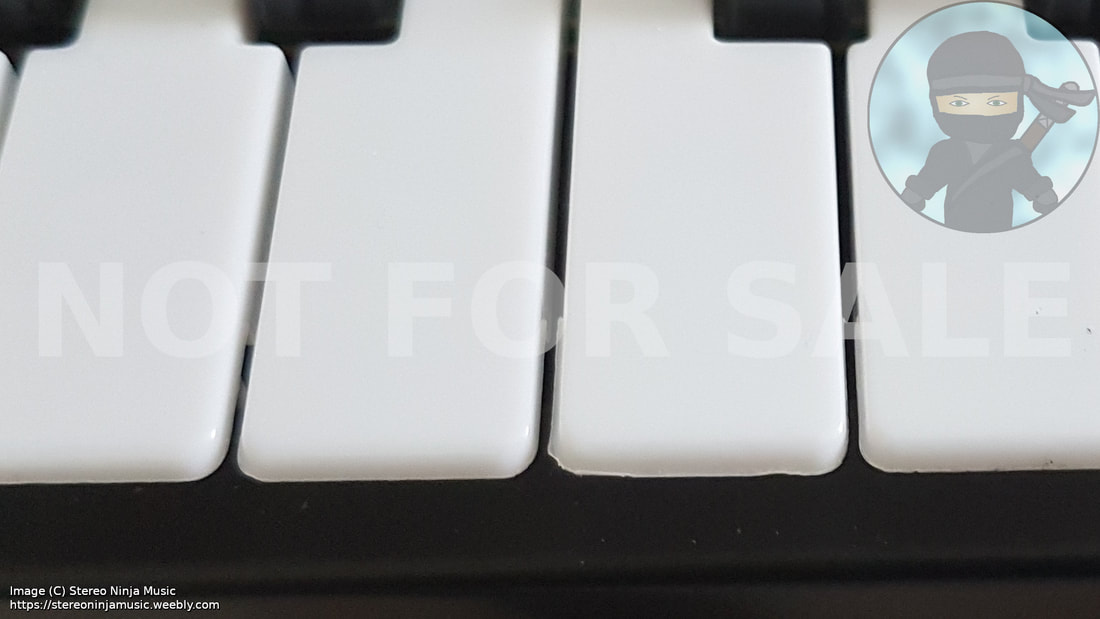 An image showing burring on the keys