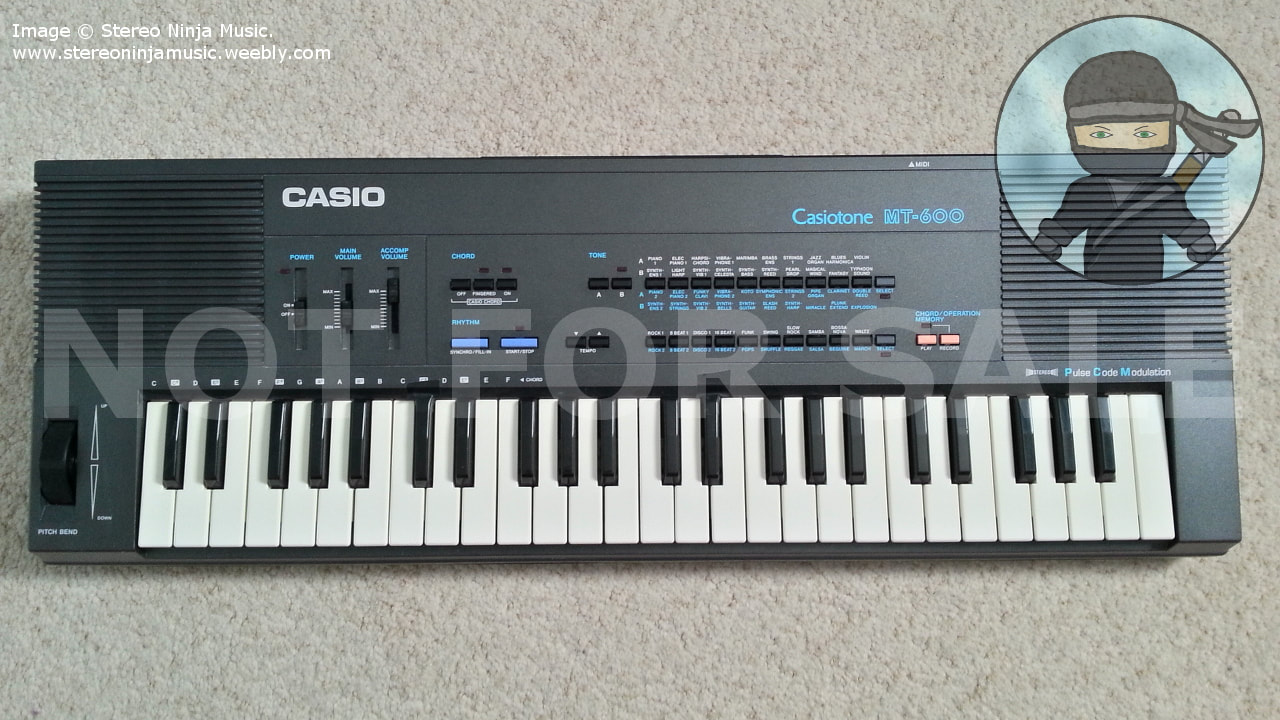 A birds eye view image of the Casio MT-600