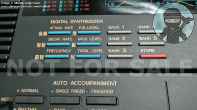 An image showing the Digital Synthesizer and Bank buttons