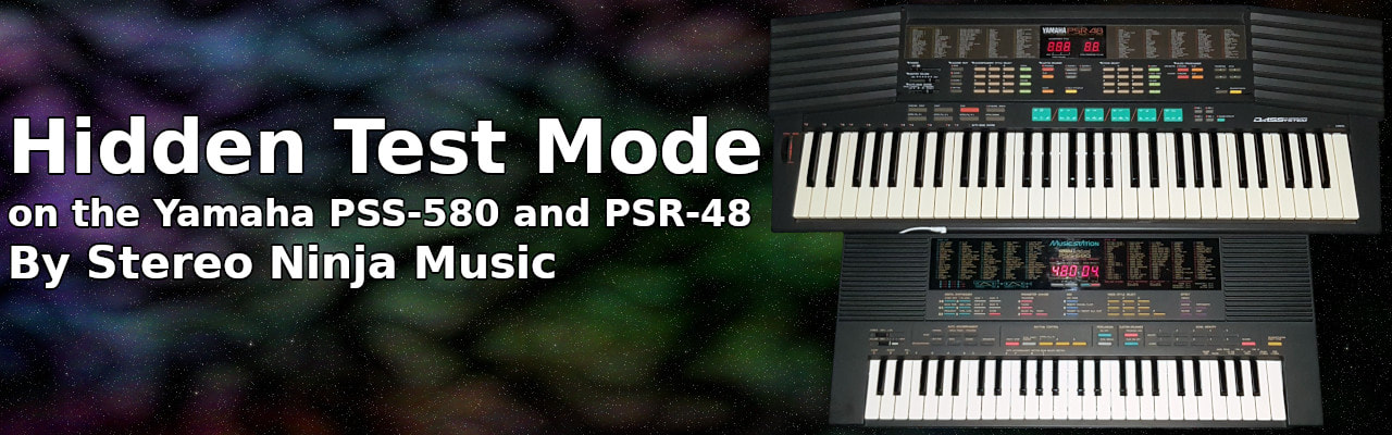 Hidden test mode on the Yamaha PSS-580 and PSR-48 Blog title